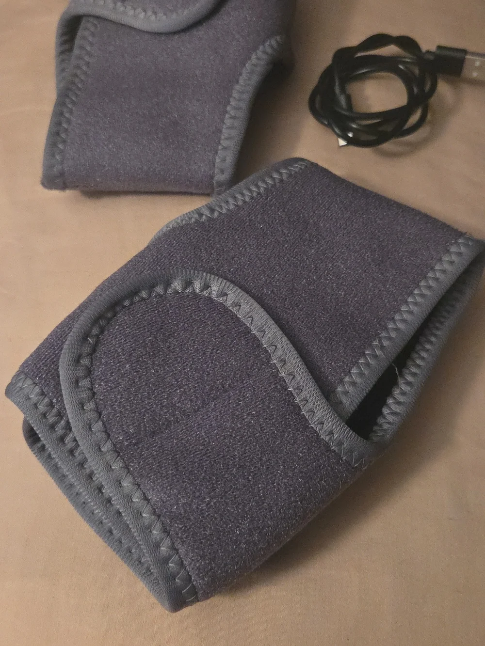 Portable Muscle Therapy Angel Bands with Digital TENS Control - Gray